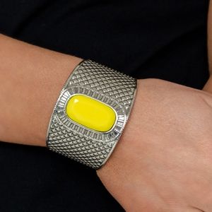 Yellow cuff bracelet